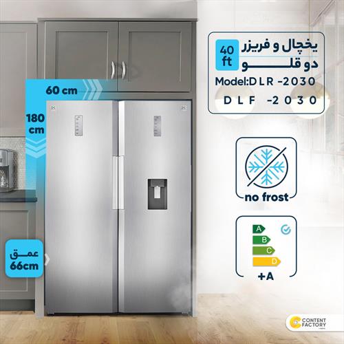 یخچال و فریزر دوقلو دوو مدل DLR-2030 / DLF-2030